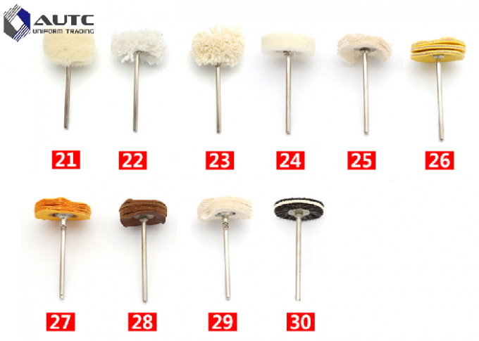Brosse métallique à grande vitesse de brosse métallique d'acier inoxydable de rendement élevé 4 - poids 5g