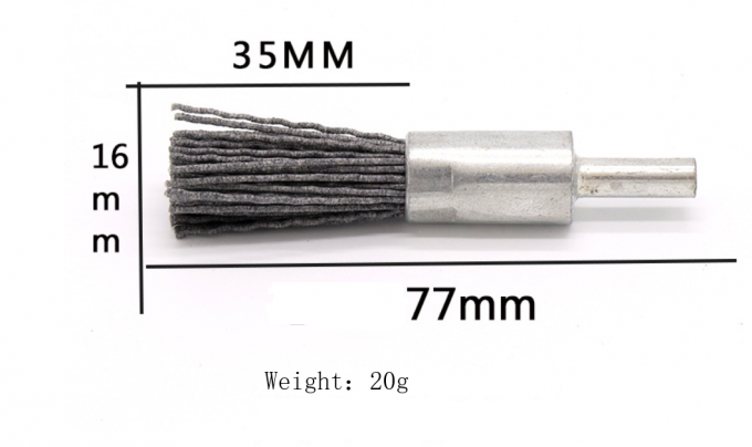 Brosse métallique abrasive noire de 16MM/24MM Dupont