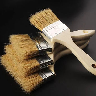 Natural Bristle 3 Inch Chip Wooden Handle Paint Brush