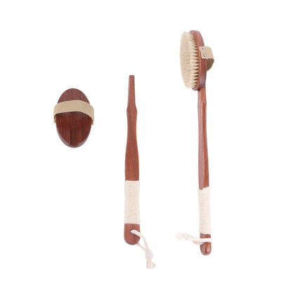Dry Skin Brush Boar Bristles Baby Bath Brushes Body Back Cleaning Exfoliating Scrubber Bath Brush