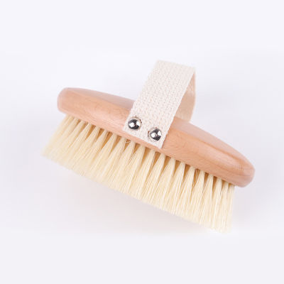 Dry Skin Brush Boar Bristles Baby Bath Brushes Body Back Cleaning Exfoliating Scrubber Bath Brush