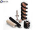 Spiral Industrial Roller Brushes Custom Nylon/PP/Sisal/Steel Wire/Brass Bristle Roller Brush For Cleaning Polish Dusting