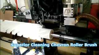 Un examen plus attentif : brosse à rouleau de nettoyage de type Chevron
